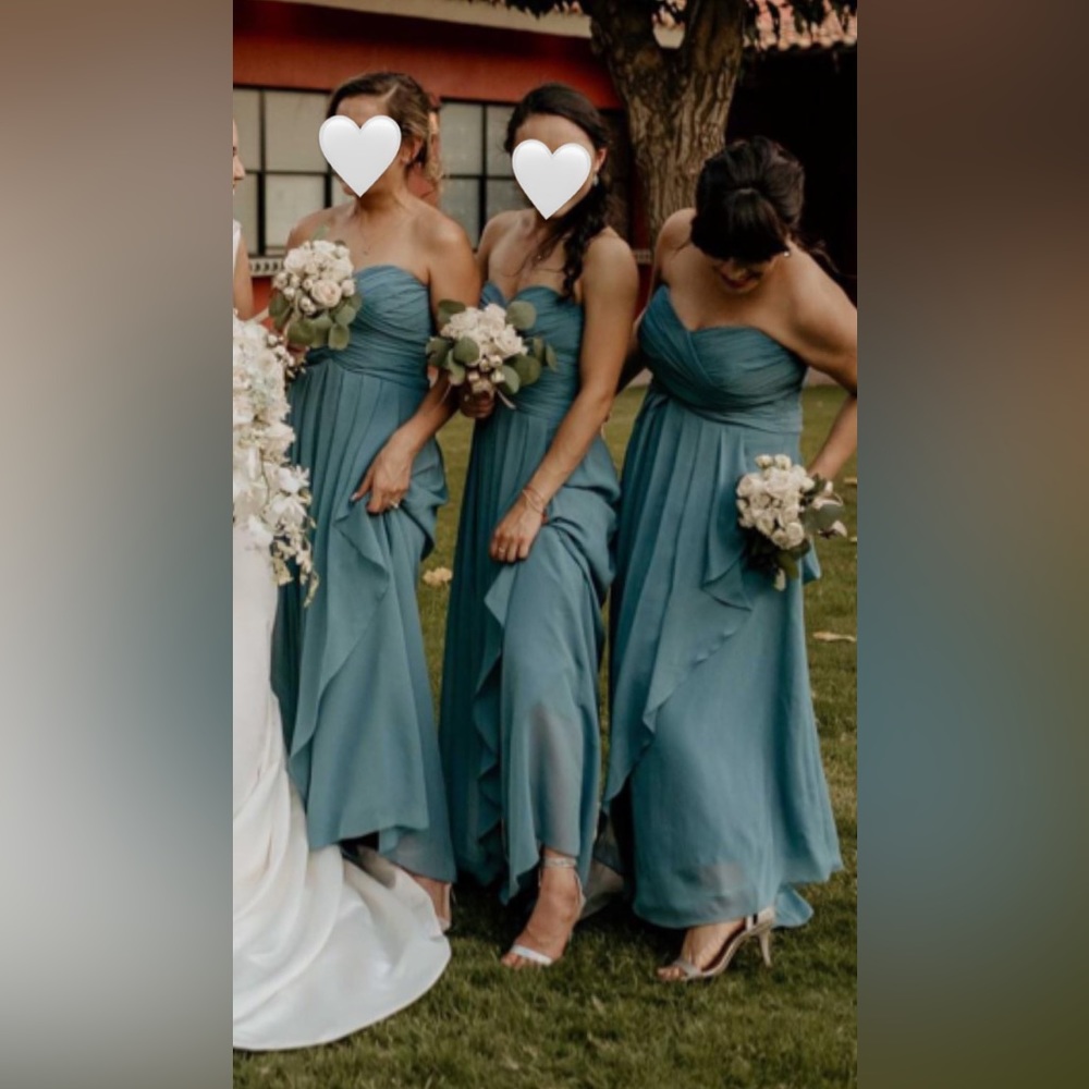 Bridesmaid strapless dress